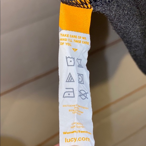 LUCY Long Sleeve T Shirt 2 Pockets Dark Gray Small - Picture 9 of 10